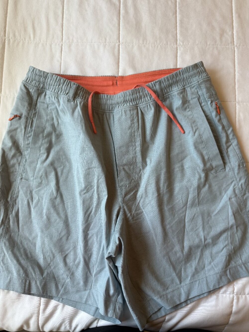 Birddogs Athletic Shorts Teal Sage Built-In Liner Large Men's - Picture 7 of 10